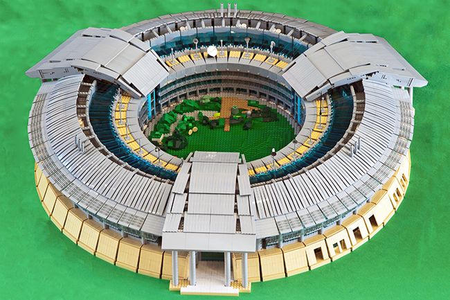 A lego model of GCHQ's headquarter