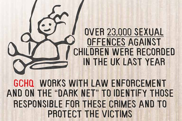 GCHQ works with law enforcement and on the Dark Net to identify & arrest paedophiles