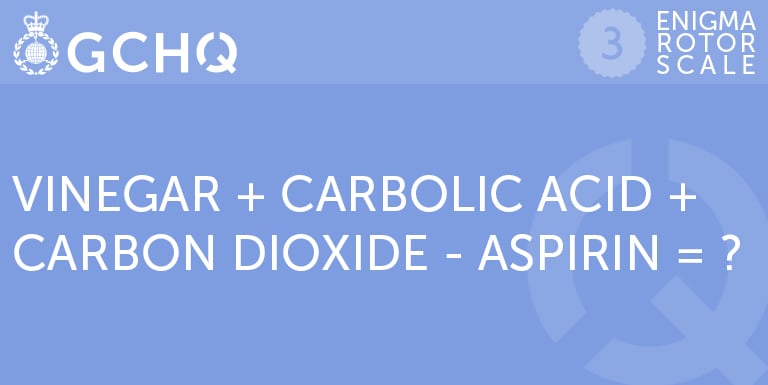 Vinegar plus carbolic acid plus carbon dioxide minus aspirin equals ?