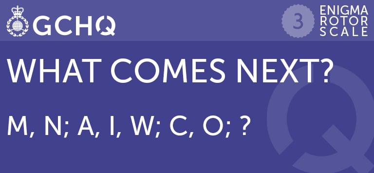 What comes next? M and N. A, I and W. C and O. ?