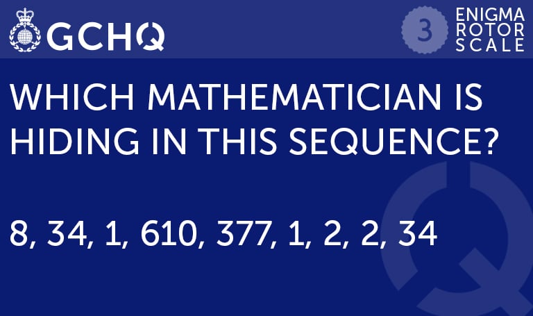 Which mathematician is hiding in this sequence? 8, 34, 1, 610, 377, 1, 2, 2, 34