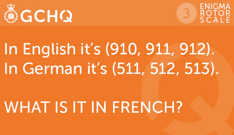 In English it’s (910, 911, 912). In German it’s (511, 512, 513). What is it in French?