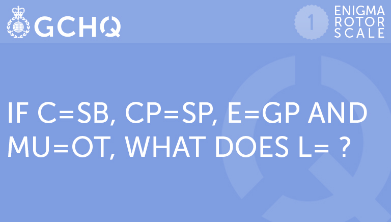 If C equals SB, CP equals SP, E equals GP and MU equals OT, what does L equal?