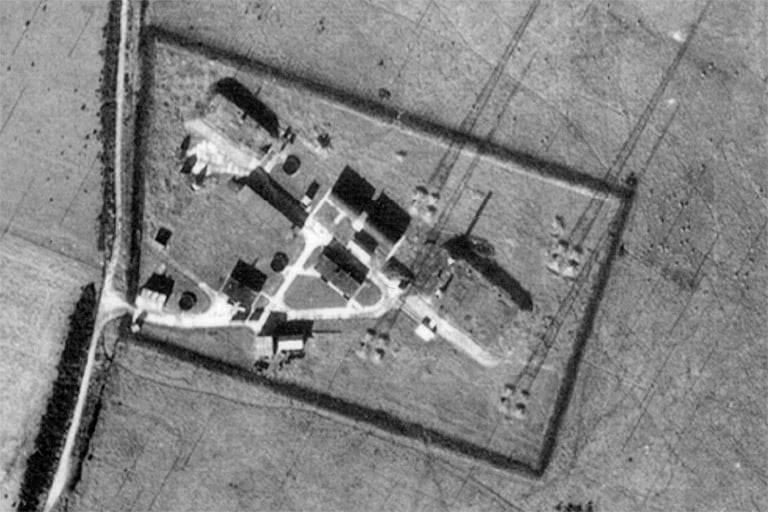 Scarborough station aerial view, 1947
