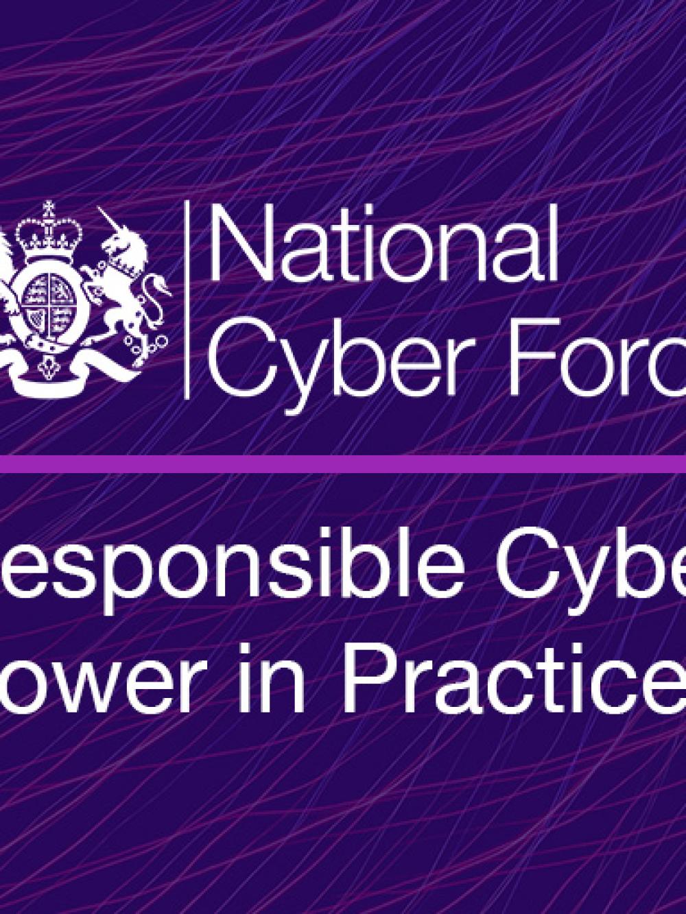 The NCF logo on a purple background with the words 'Responsible Cyber Power in Practice' underneath
