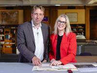 Professor Dan George alongside Professor Chris Lintott
