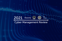 Cyber Management Review 2021 with logos of GCHQ, NSA, US Cyber Command and Strategic Command