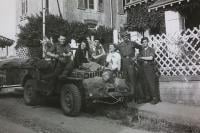 A black and white image of the 30 Assault Unit published as part of D-Day 80 commemorations