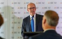 Director GCHQ Sir Jeremy Fleming delivering a speech