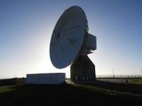 Satellite dish at GCHQ's Bude station