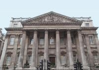 Frontage of Mansion House, London