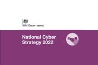 National Cyber Strategy 2022 on a purple background