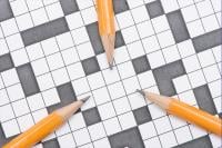 3 pencils and a blank crossword