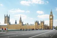 A view of the Houses of Parliament taken from Westminster Bridge